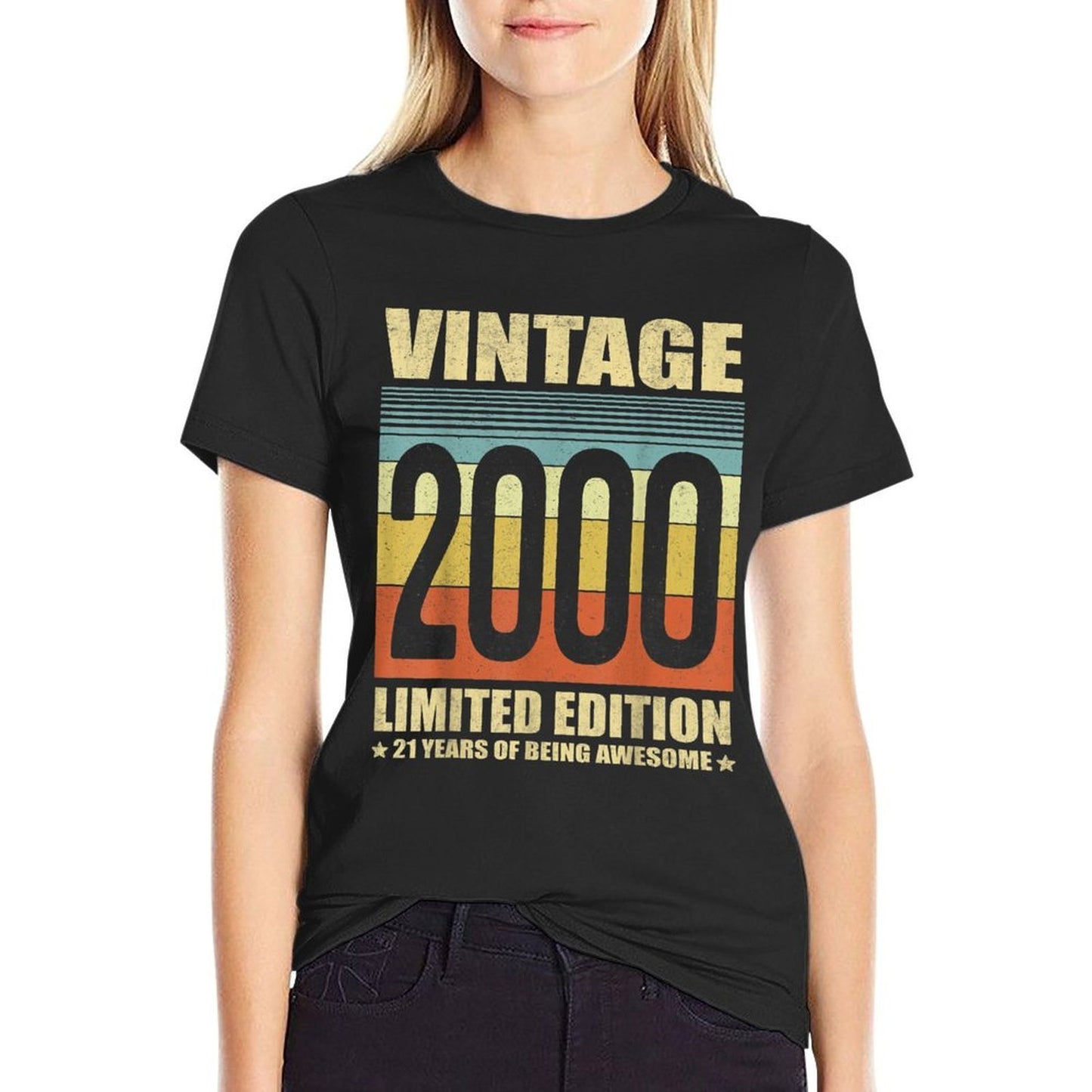 21 Year Old Gifts Vintage 2000 Limited Edition 21st Birthday Comfortable T-Shirt