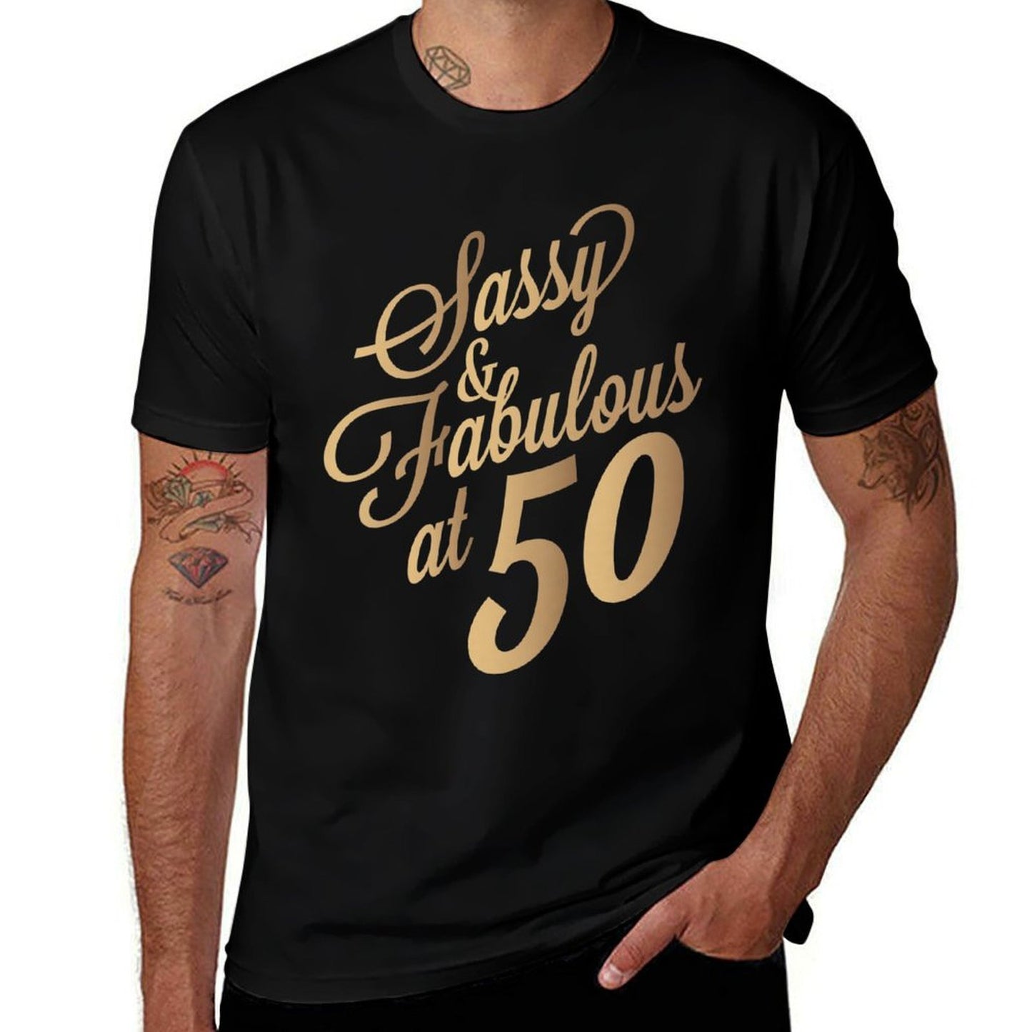 Womens Sassy And Fabulous At 50 Year Old Women 50th Birthday Gifts Premium  Odor-resistant T-Shirt