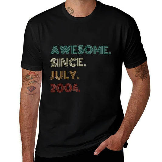 21 Years Old Awesome Since July 2004 21st Birthday  Breathable T-Shirt