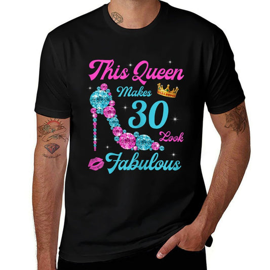 Womens This Queen Makes 30th Birthday Fabulous 30th Birthday  Lightweight T-Shirt