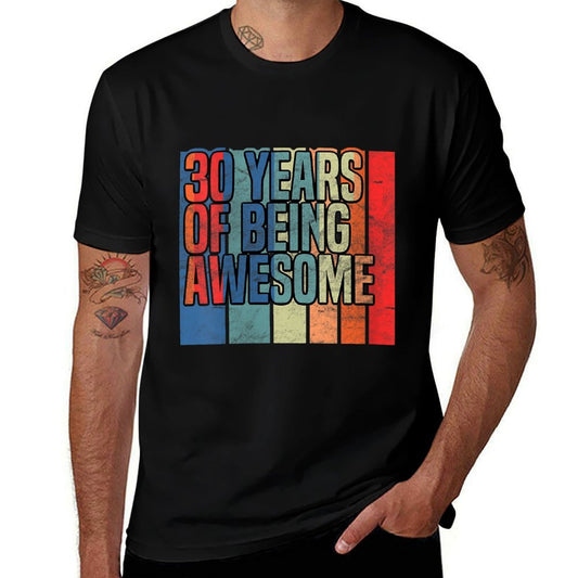 Womens 30th Birthday 30 Years of Being Awesome Funny Party  Moisture-wicking T-Shirt