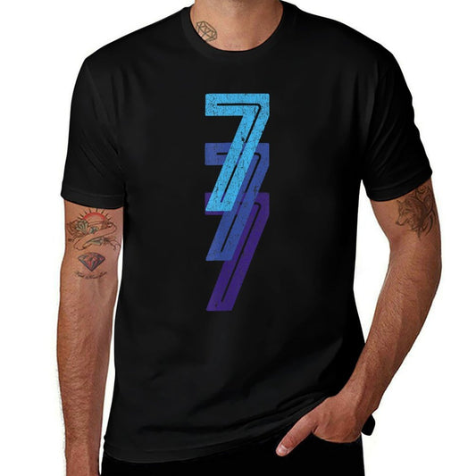7 Lucky Number 7th Year Birthday Age Sports Team  Relaxed-fit T-Shirt