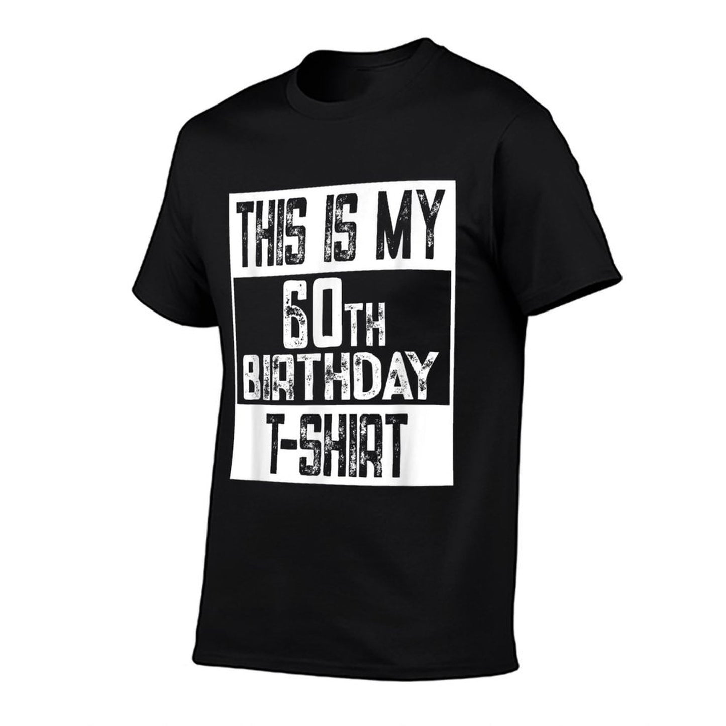 60th Birthday Party Funny This Is My 60th Birthday  Ribbed Collar T-Shirt