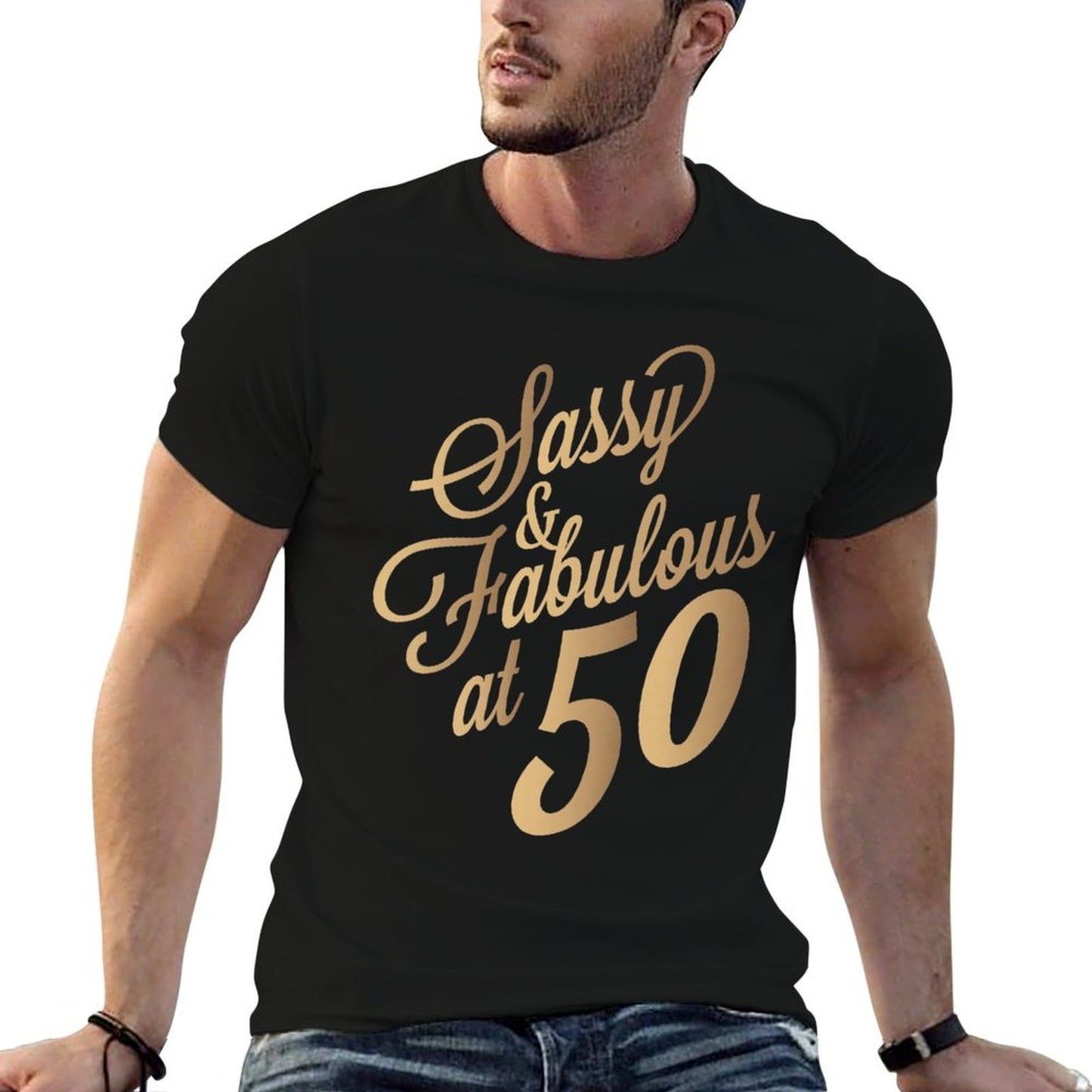 Womens Sassy And Fabulous At 50 Year Old Women 50th Birthday Gifts Premium  Odor-resistant T-Shirt