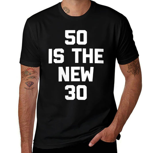 Womens 50 Is The New 30 Funny Saying 50th Birthday  Cotton T-Shirt