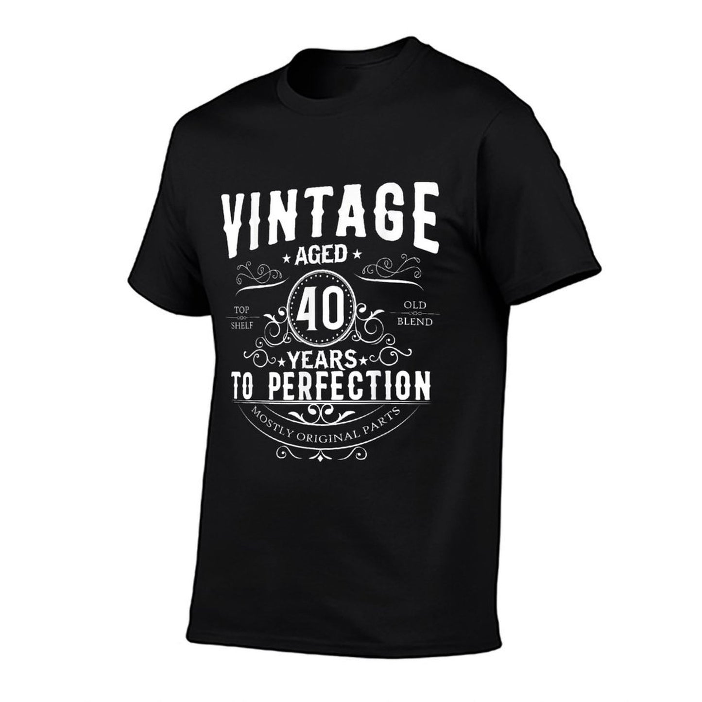 Vintage Aged 40 Years To Perfection 40th Birthday  Summer-ready Fabric T-Shirt