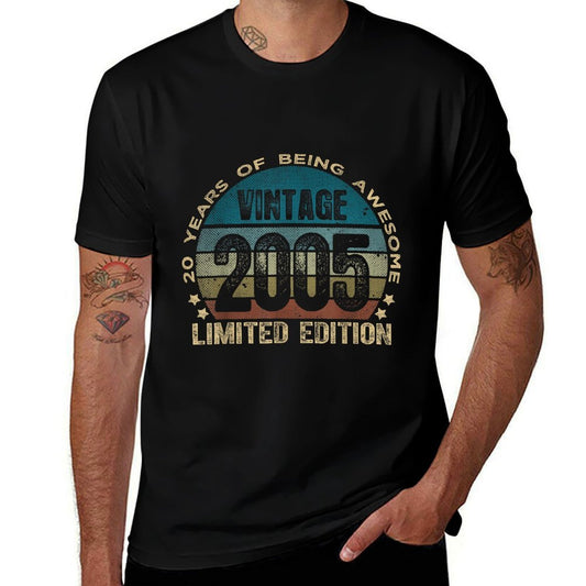 20 Year Old Gifts Vintage 2005 Limited Edition 20th Birthday  Breathable T-Shirt