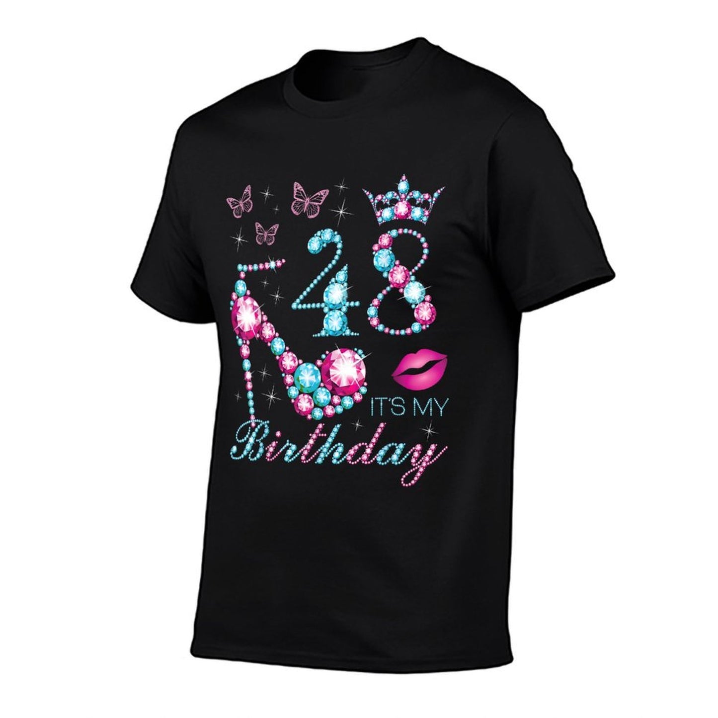 48 It's My Birthday 48 Years Old It's My 48th Birthday Party  Slim-fit Cut T-Shirt