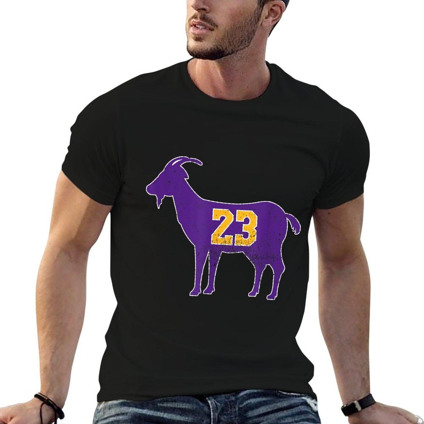 Vintage GOAT 23 Distressed  Cotton T-Shirt