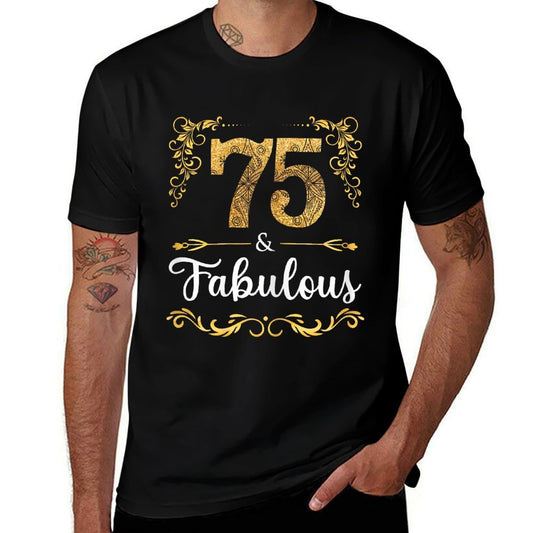 75th Birthday Sweet Women  Fabulous Since 1946  Summer-ready Fabric T-Shirt