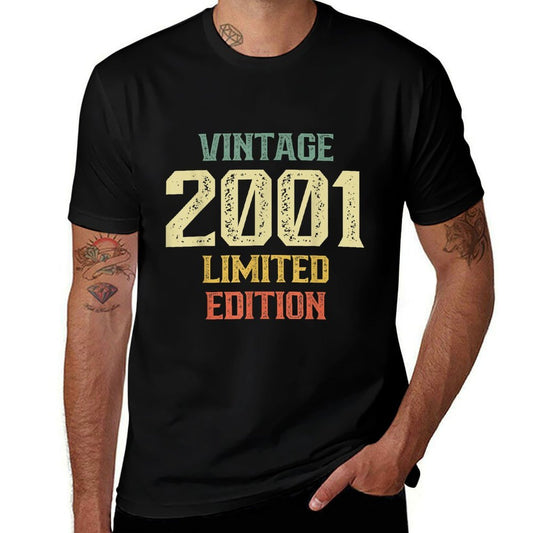 Vintage 2001 Limited Edition 21 Year Old Funny 21st Birthday  Stretchy T-Shirt