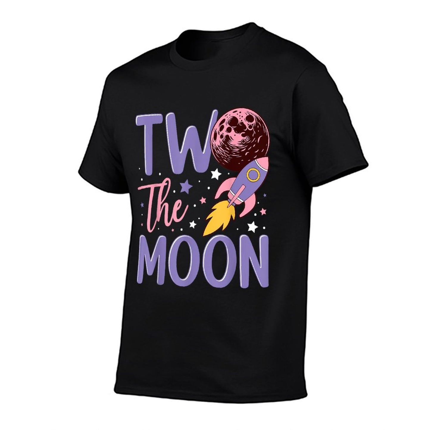 Two The Moon Birthday Outfit Girl 2 Year Old 2nd Birthday  High-quality Stitching T-Shirt