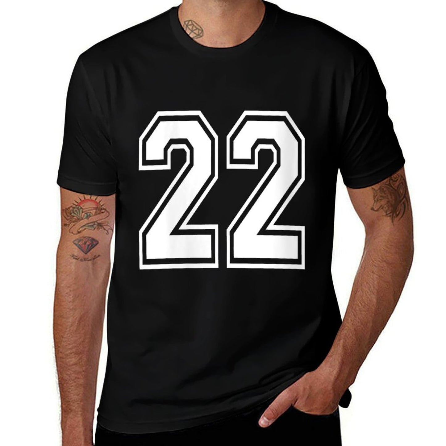 Womens Number 22 Numbered Uniform Sports Jersey Team 22nd Birthday  Classic T-Shirt