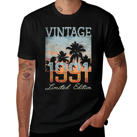 Vintage 1991 Limited Edition 34th Birthday 34 Year Old Gifts  Graphic-printed T-Shirt