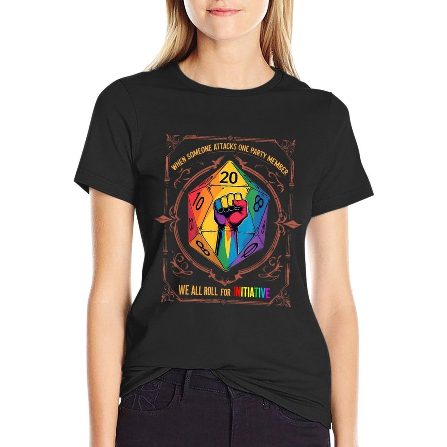When Someone Attacks One Party Member LGBT  Graphic-printed T-Shirt