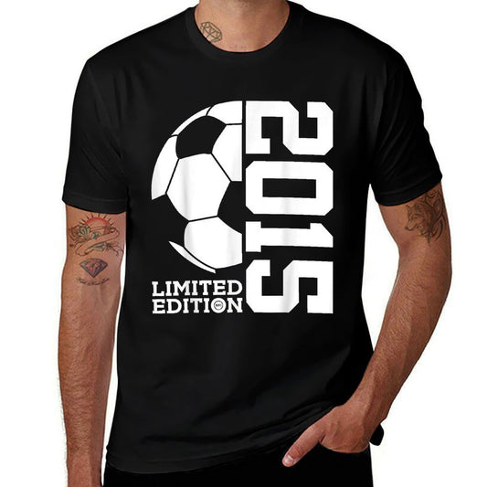 10th BIRTHDAY SOCCER LIMITED EDITION 2015  Ribbed Collar T-Shirt