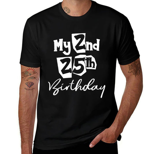 50 Years Old Bday 1971 50th Birthday My 2nd 25th Birthday  Vintage-inspired T-Shirt