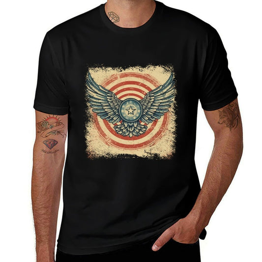 4th of July Wings Vintage Patriotic for Wing Patriot People  Trendy Pattern T-Shirt