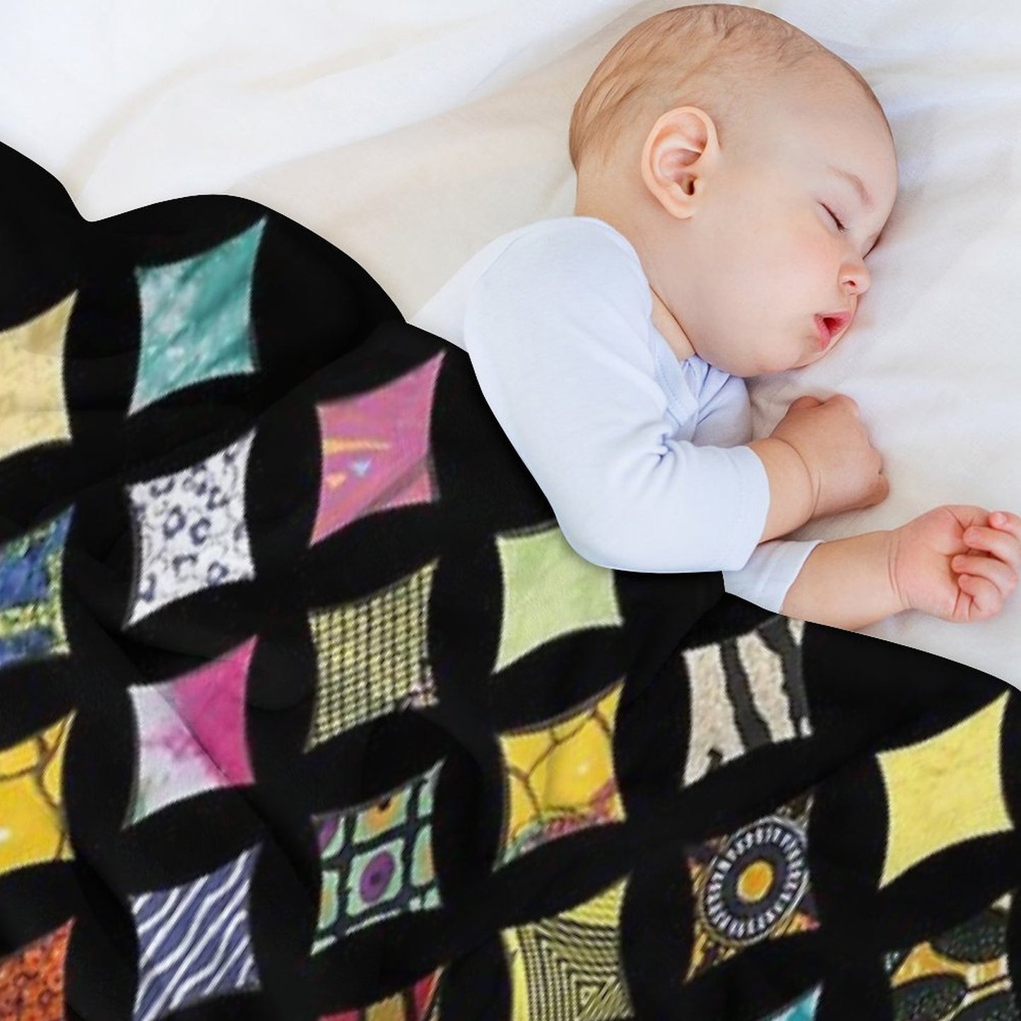 Vintage Patchwork - Old Style Wrinkle-free Throw Blanket