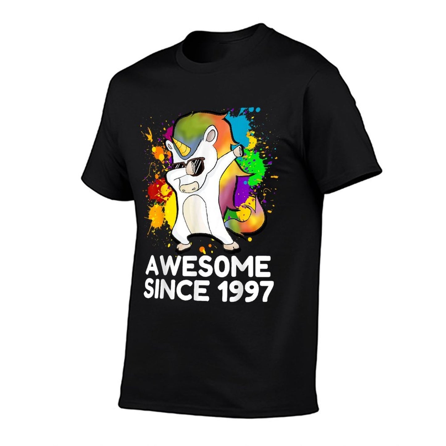 21st Birthday - Born in 1997 Dabbing Unicorn Men Women  Relaxed-fit T-Shirt