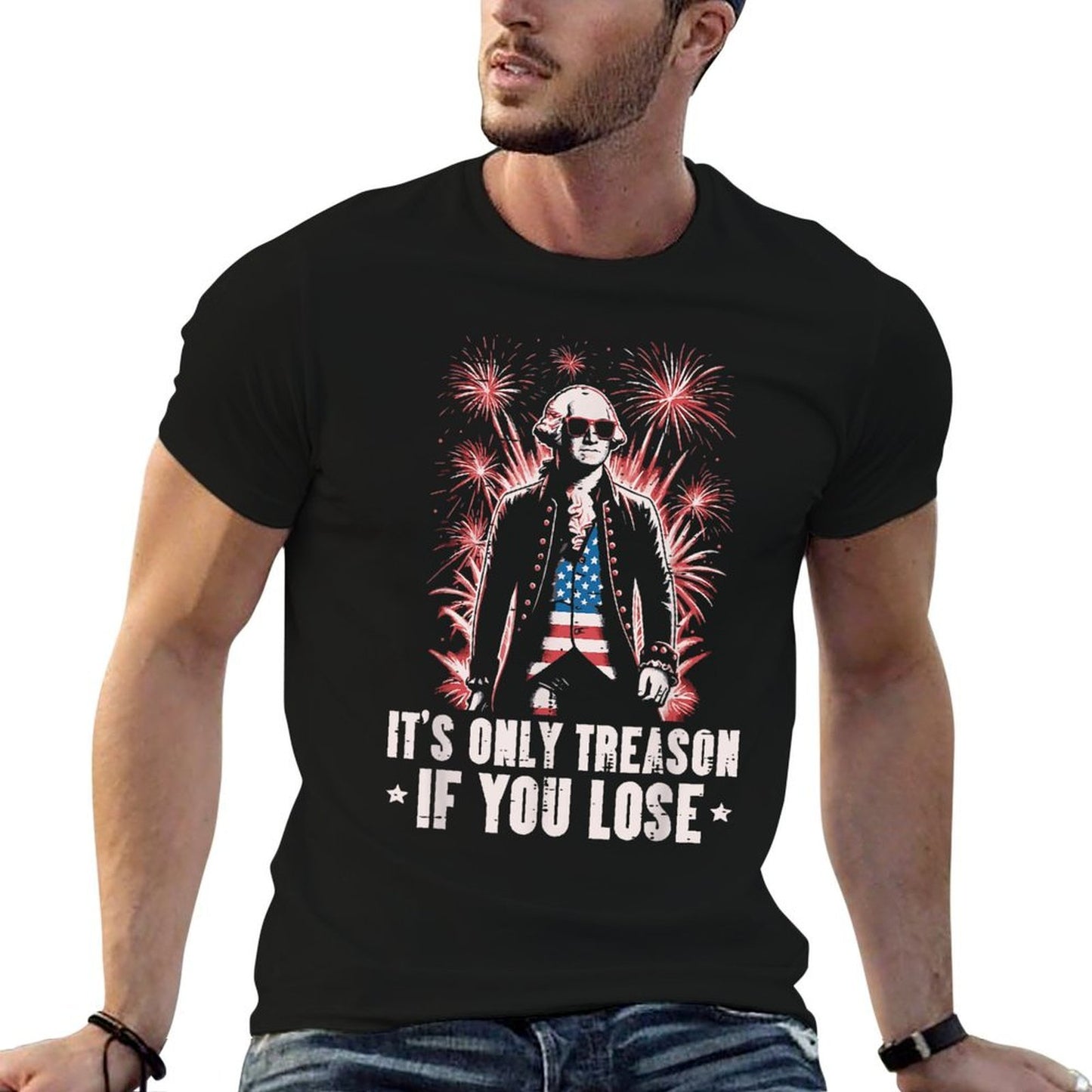 Washington Treason 4th Of July Funny American Men Women Kid Comfortable T-Shirt