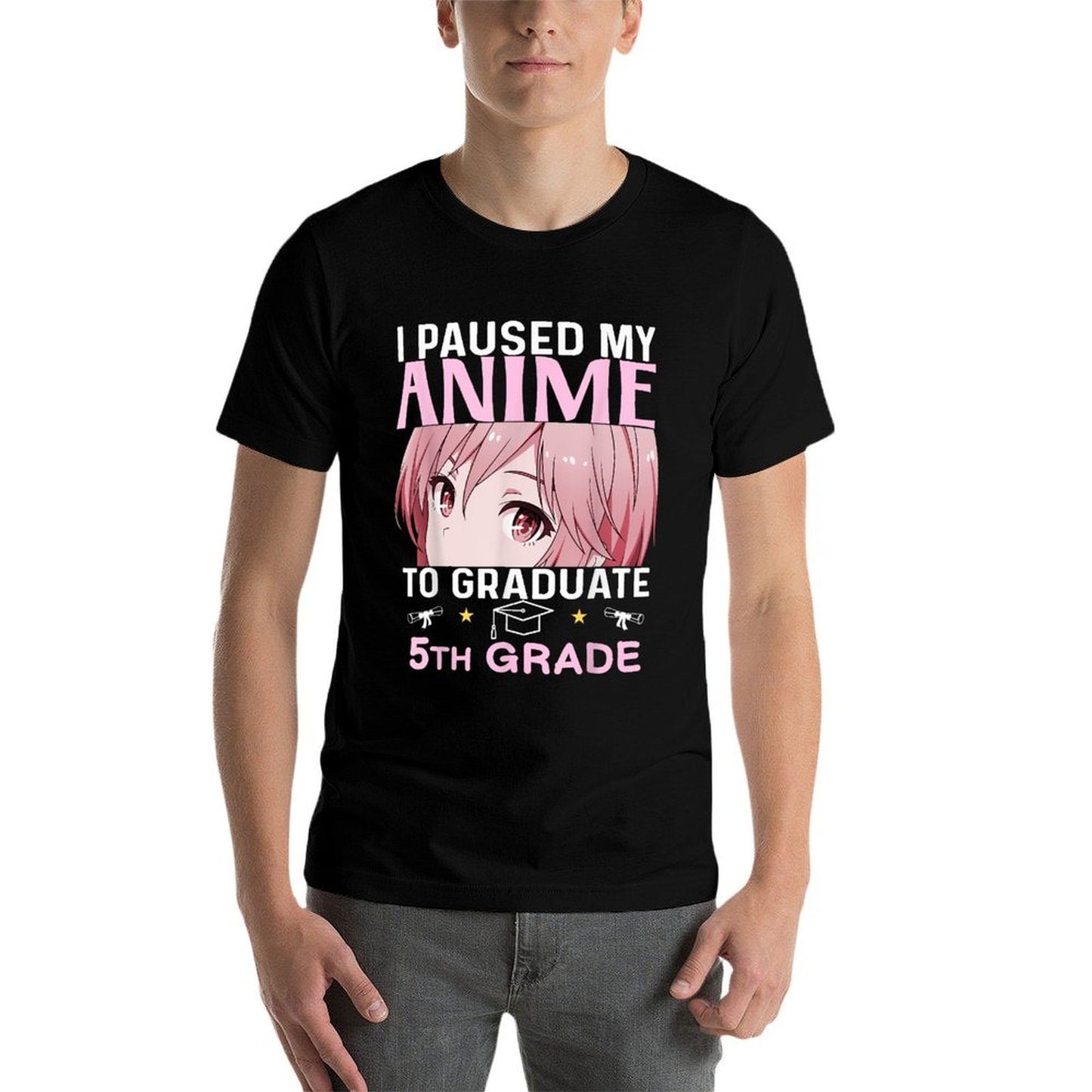5th Grade Graduation Anime 2025 Graduate Elementary Girls  Lightweight T-Shirt