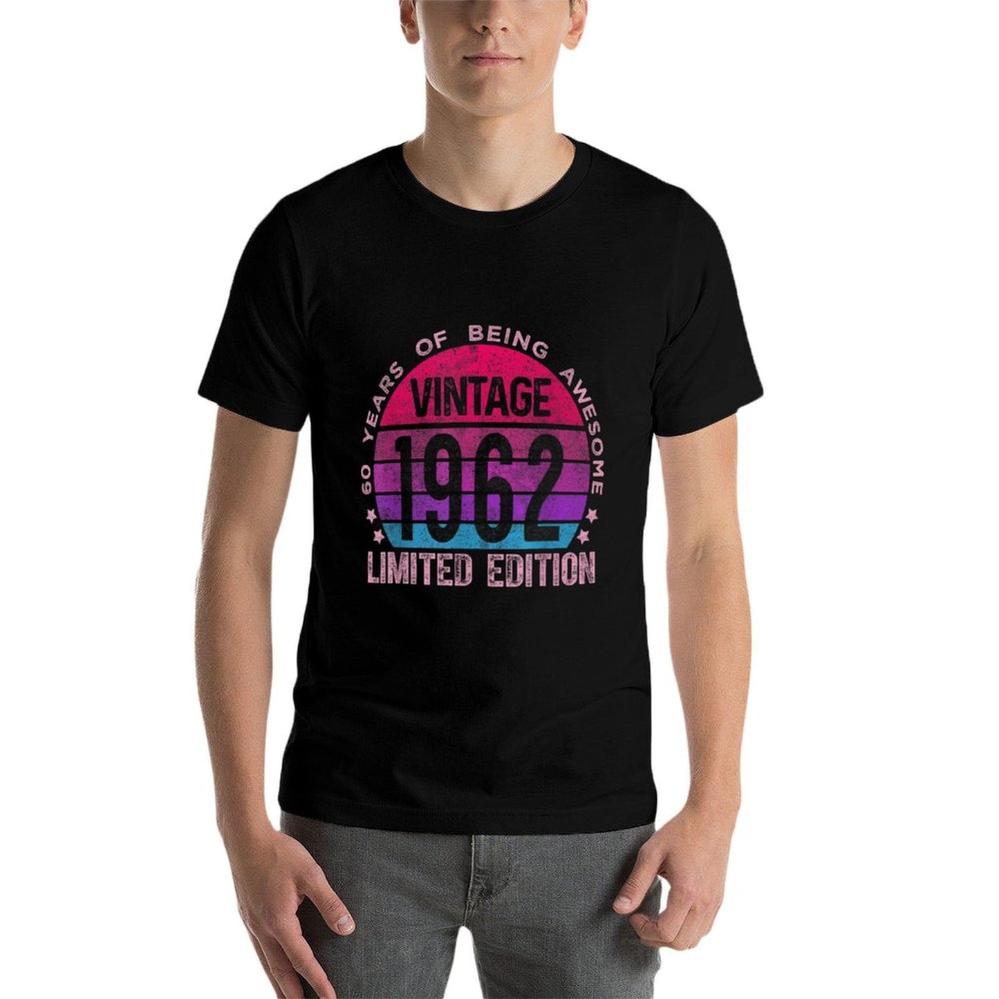 60 Year Old Gifts Vintage 1962 Limited Edition 60th Birthday  Relaxed-fit T-Shirt