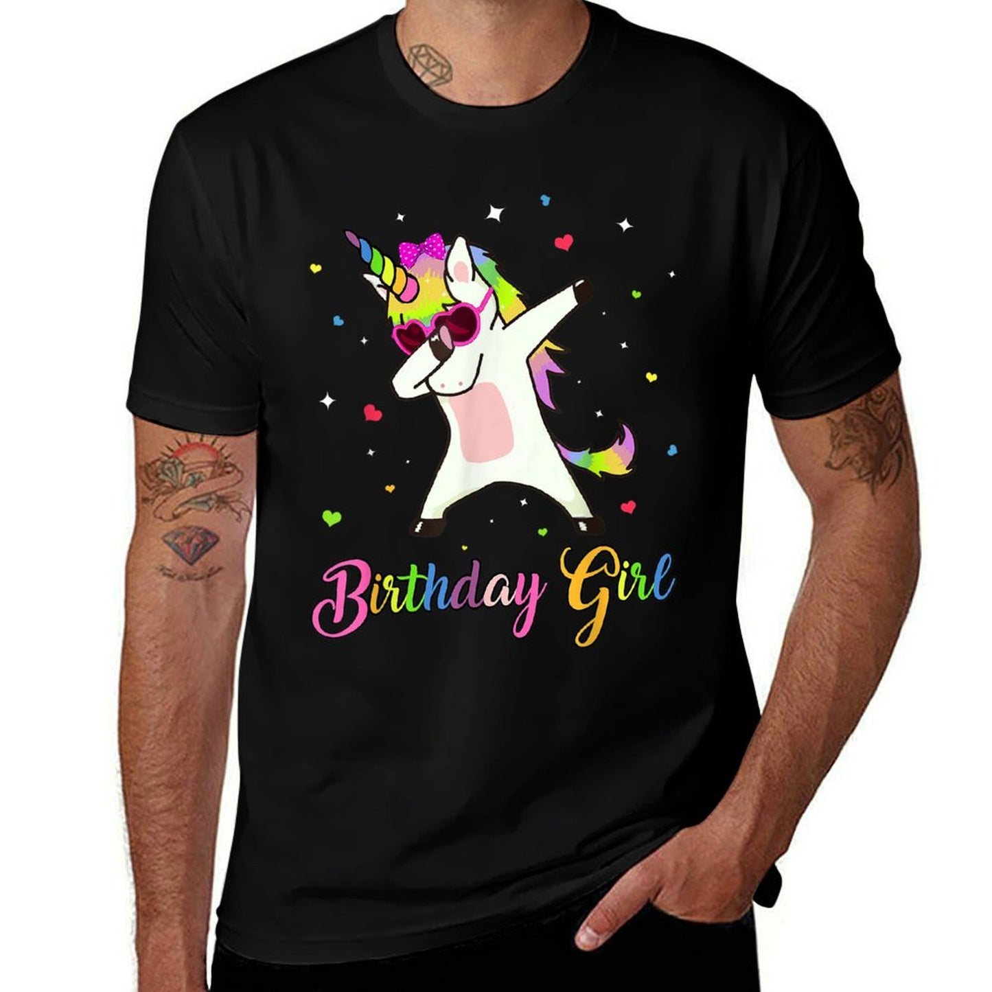 Unicorn Birthday Girl Dabbing Unicorn Birthday Princess Dab  Stretchy T-Shirt