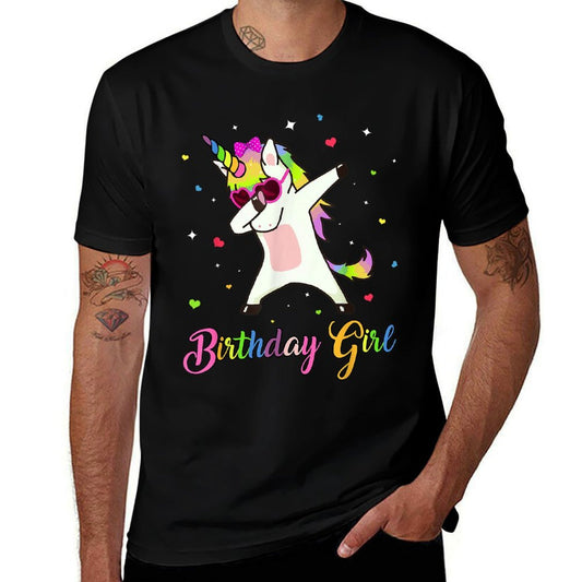 Unicorn Birthday Girl Dabbing Unicorn Birthday Princess Dab  Stretchy T-Shirt