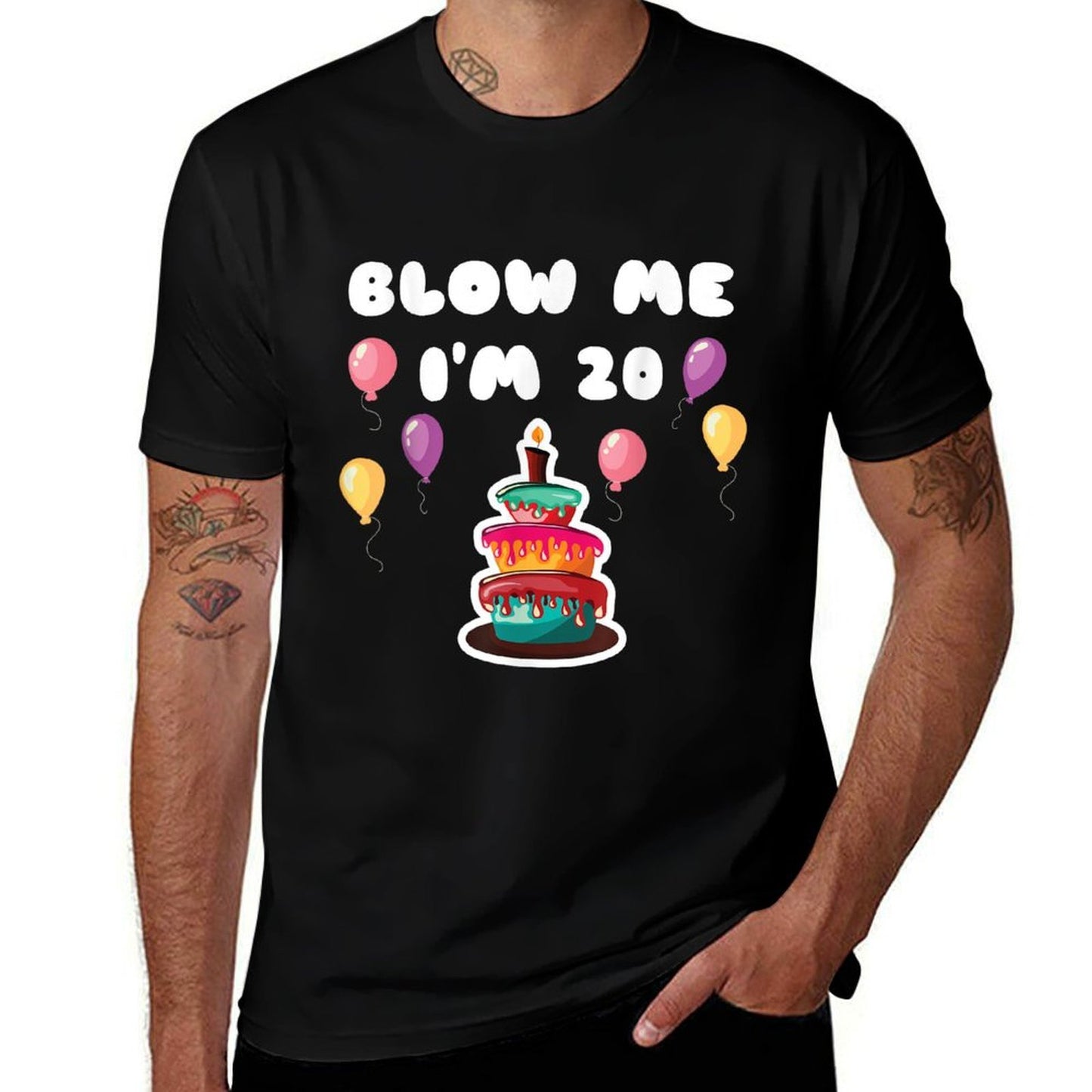 20 Years Old Blow Me I'm 20 Funny 20th Birthday Comfortable T-Shirt