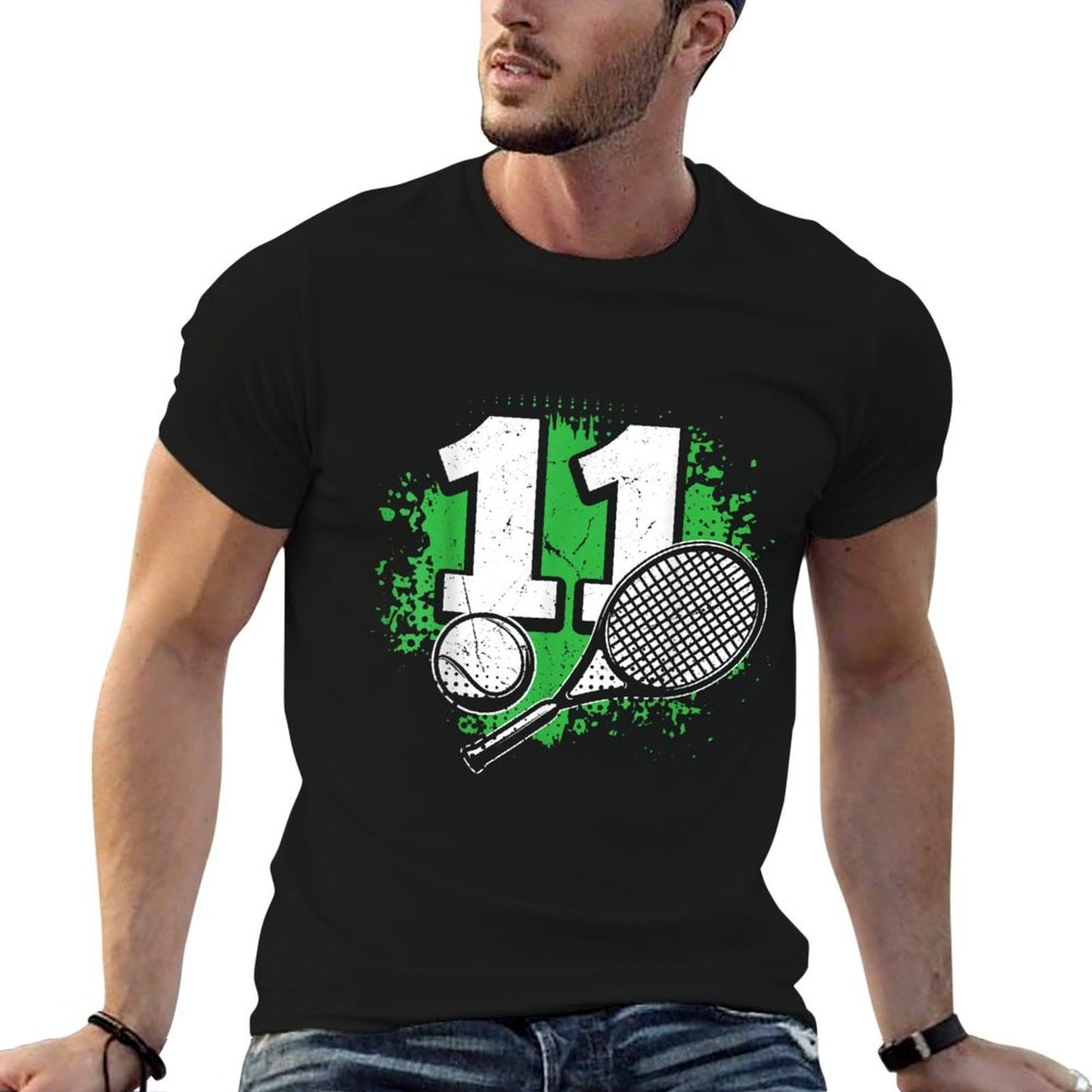 11th Birthday Boy Tennis Player Tennis 11 Years Old  Versatile T-Shirt