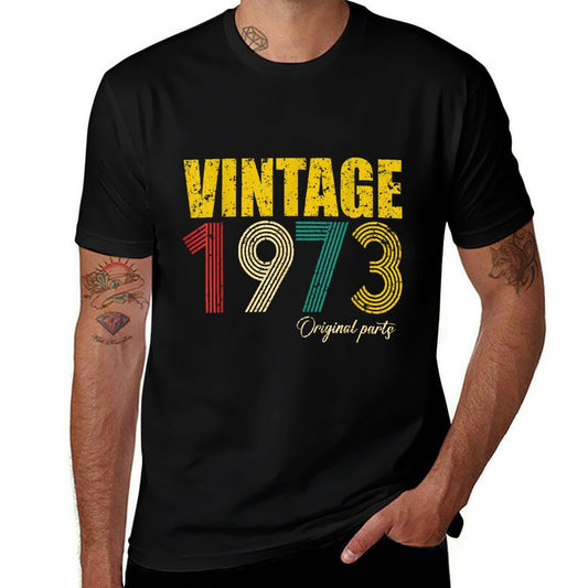 Vintage 1973 Original Parts 50th Birthday 50 Years Old Bday  Eco-friendly Material T-Shirt