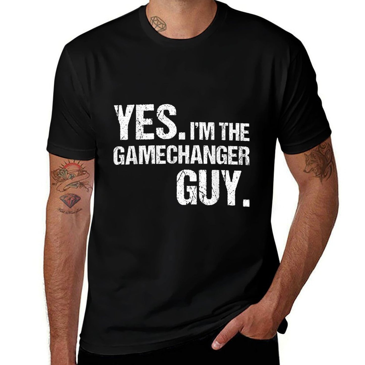 Yes Im The Gamechanger Guy, Funny Baseball For Men Boys  Lightweight T-Shirt