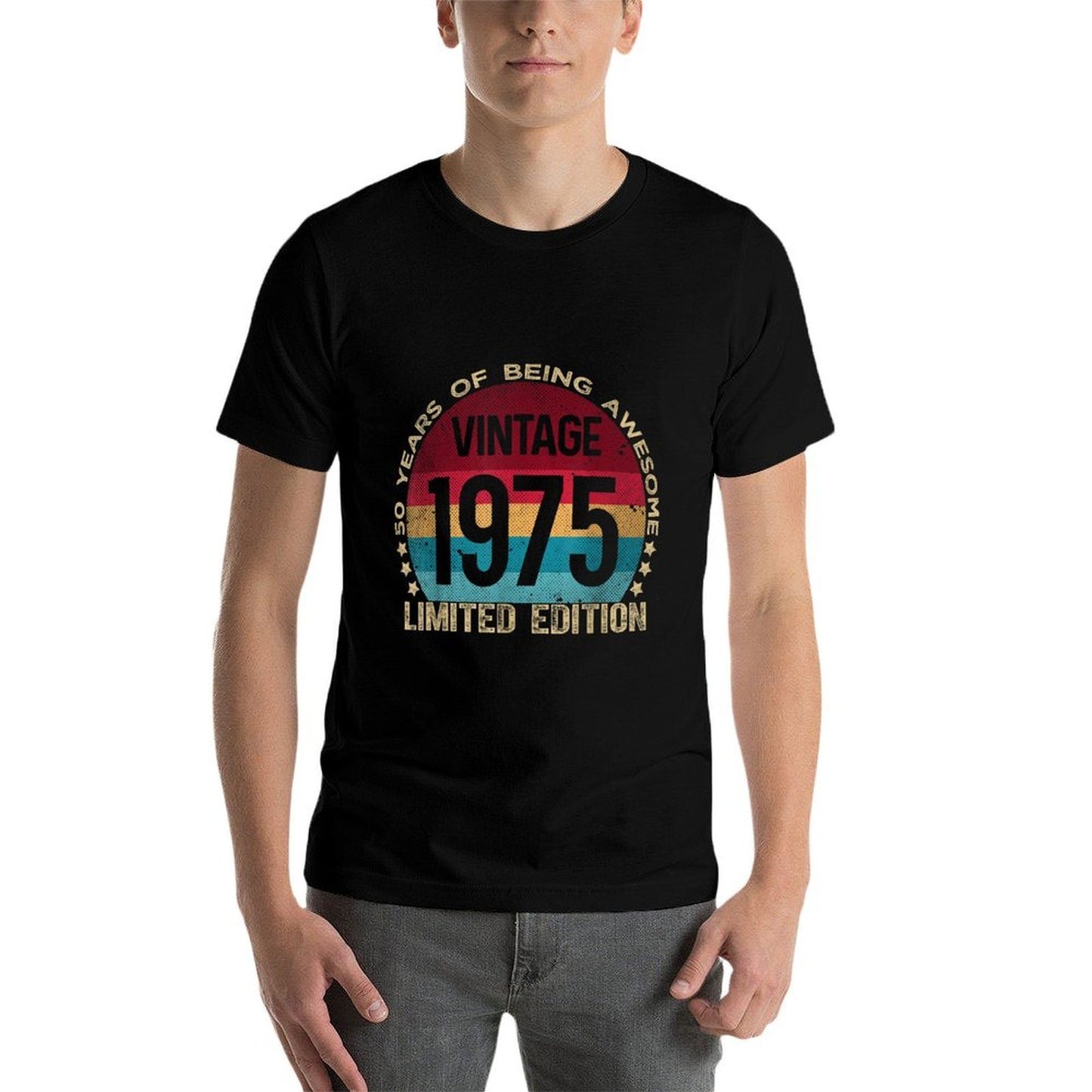 50 Year Old Gifts Vintage 1975 Limited Edition 50th Birthday  Vintage-inspired T-Shirt