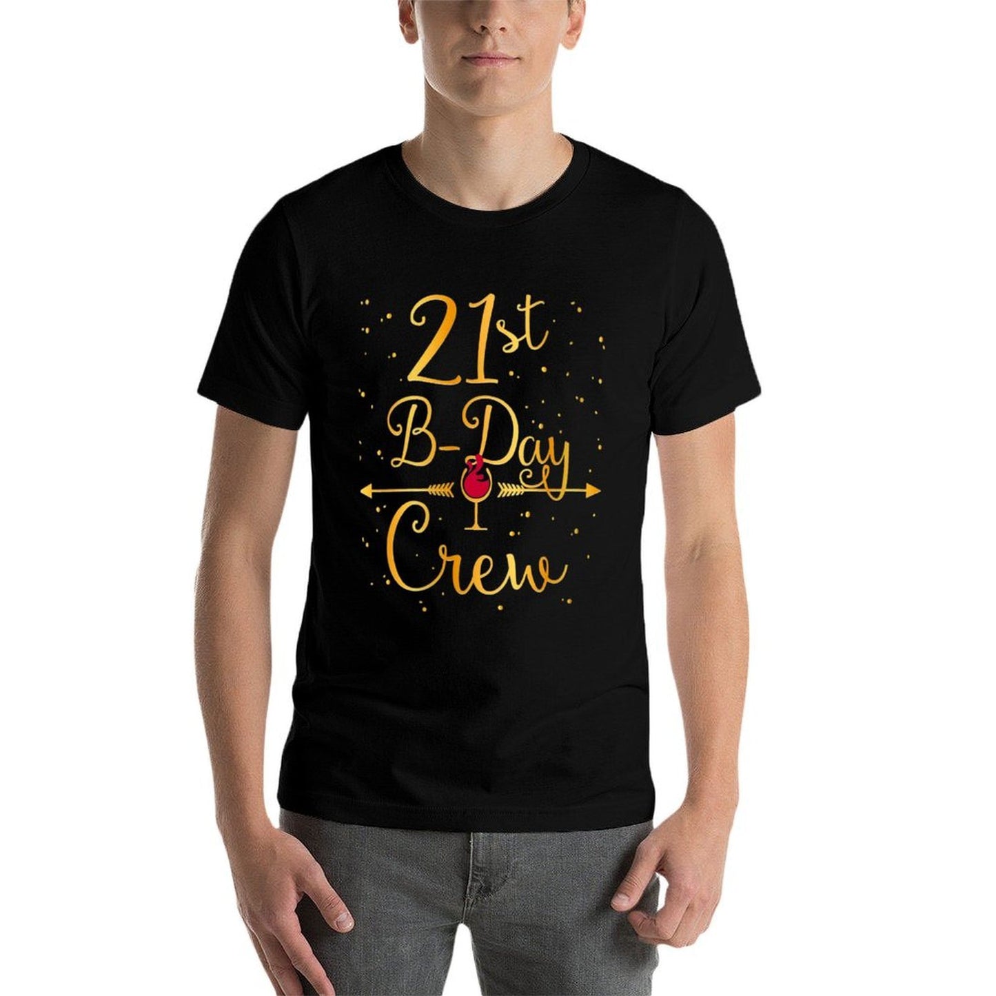 Womens 21st Birthdays For Women Girls Birthday Wine Group  Vintage-inspired T-Shirt