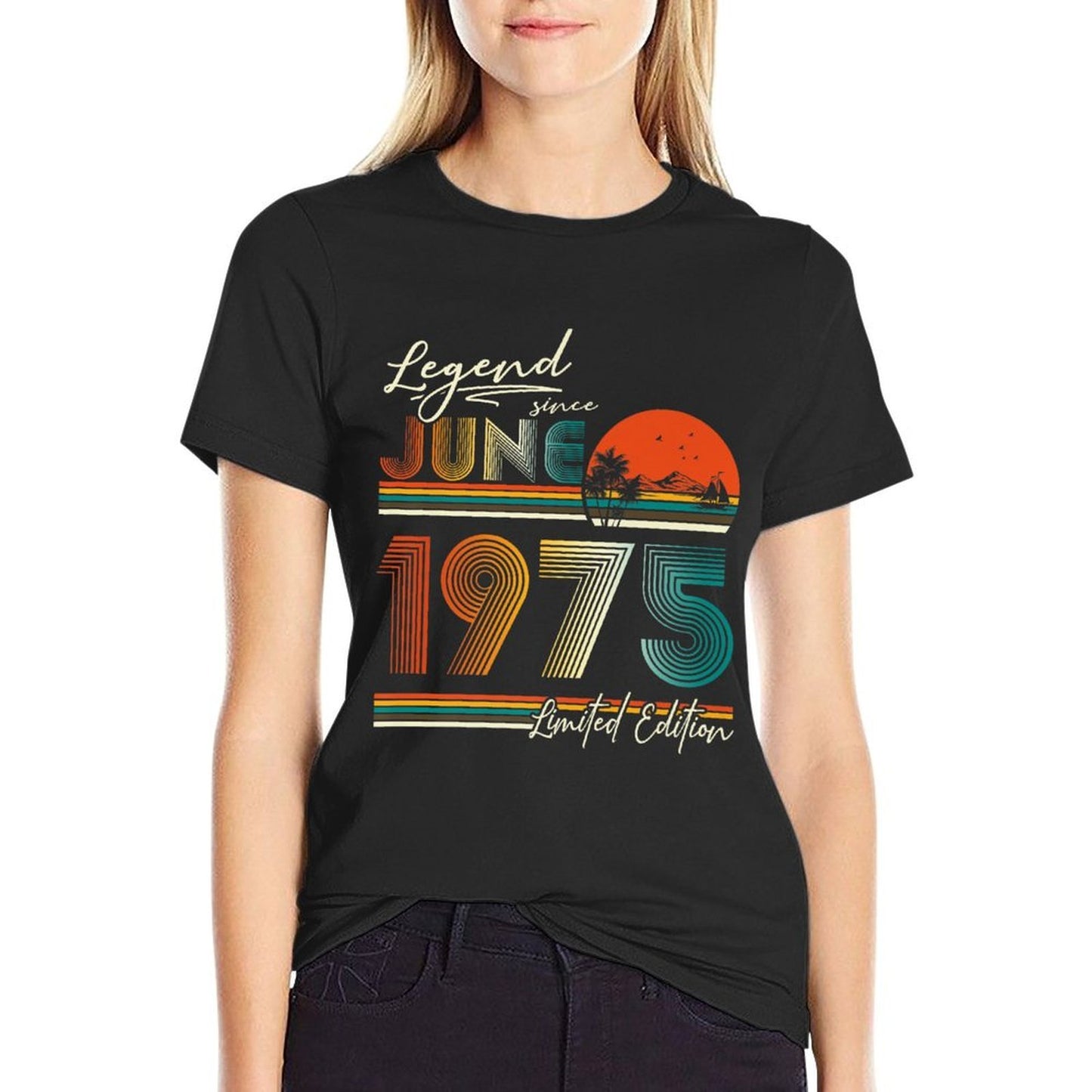 50 Years Old Legend Since June 1975 50th Birthday Men Women Premium  Odor-resistant T-Shirt