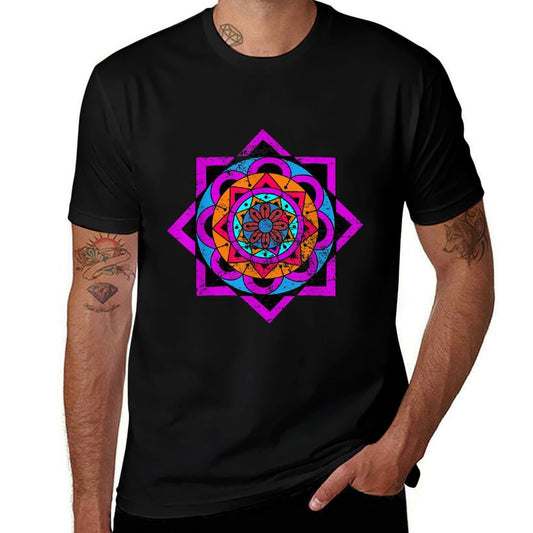 Yoga Spiritual Flow Mandala  Stretchy T-Shirt