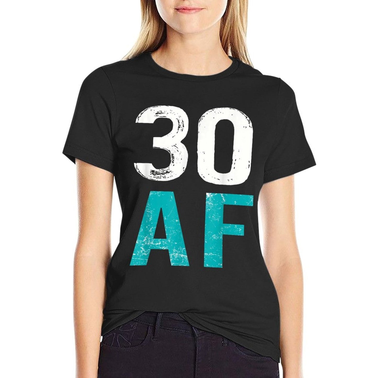 30 AF 30th Birthday Vintage  Summer-ready Fabric T-Shirt