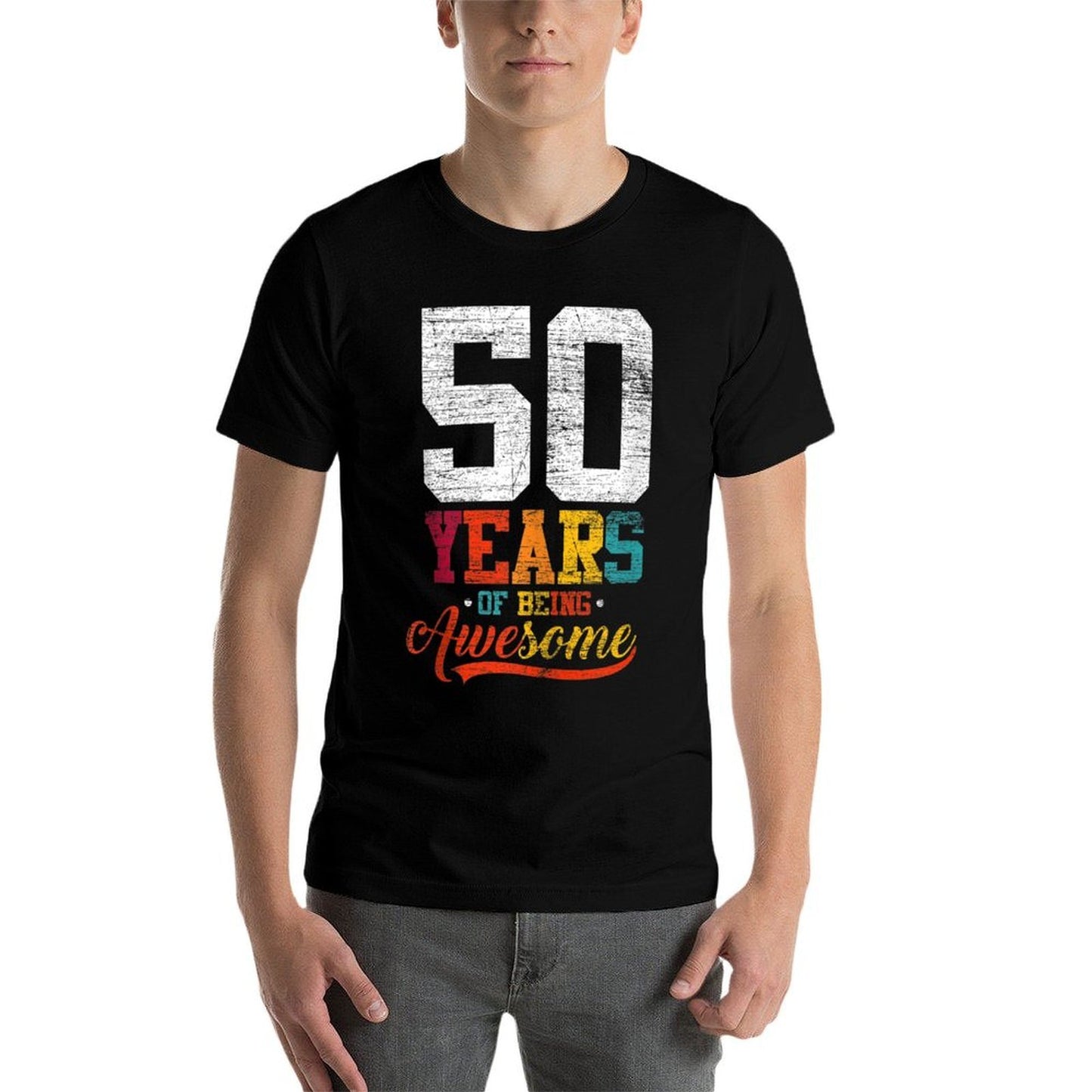 50 Years Of Being Awesome Gifts 50 Years Old 50th Birthday  Graphic-printed T-Shirt