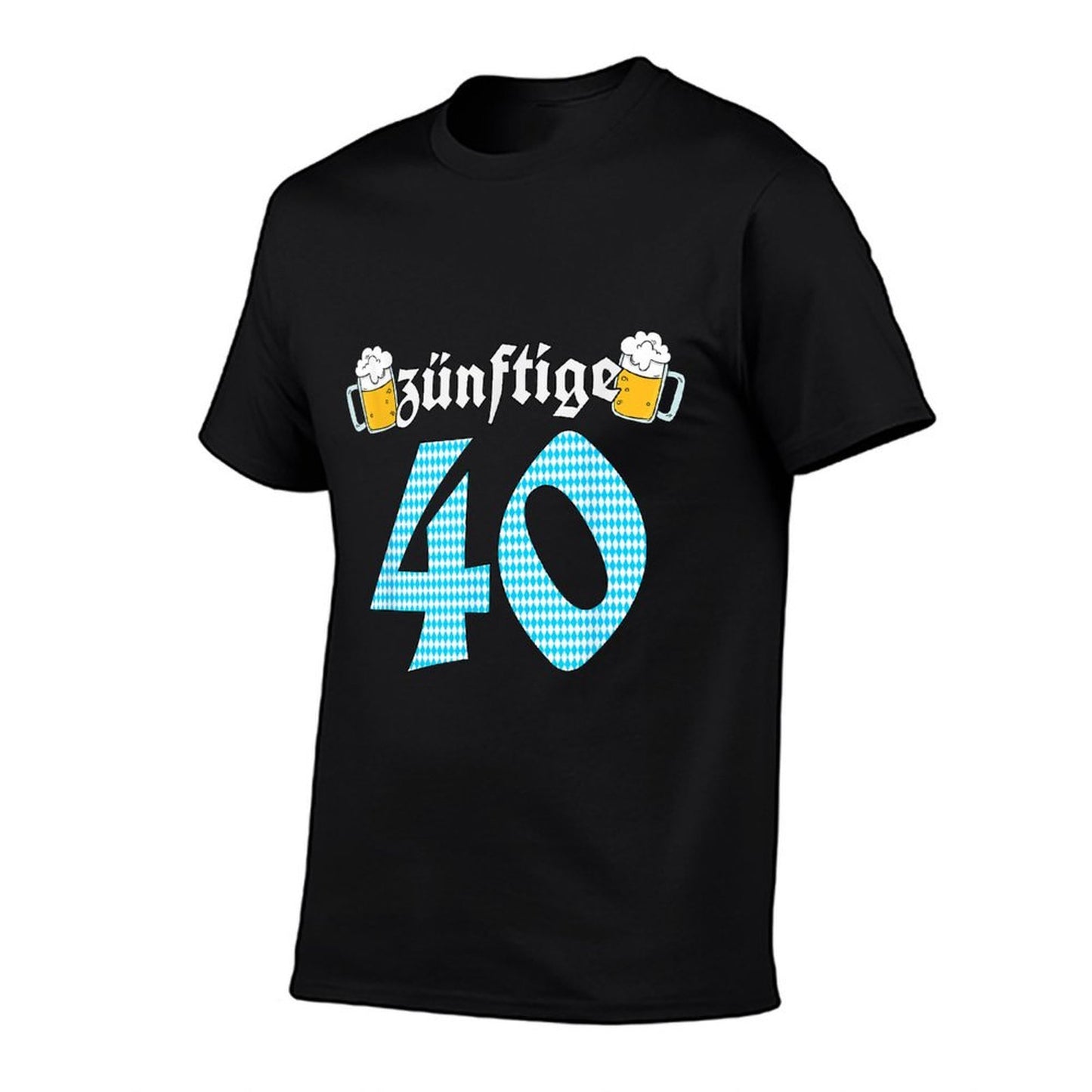 Zünftige 40 October Gift 40th Birthday Oktoberfest  Polyester Blend T-Shirt
