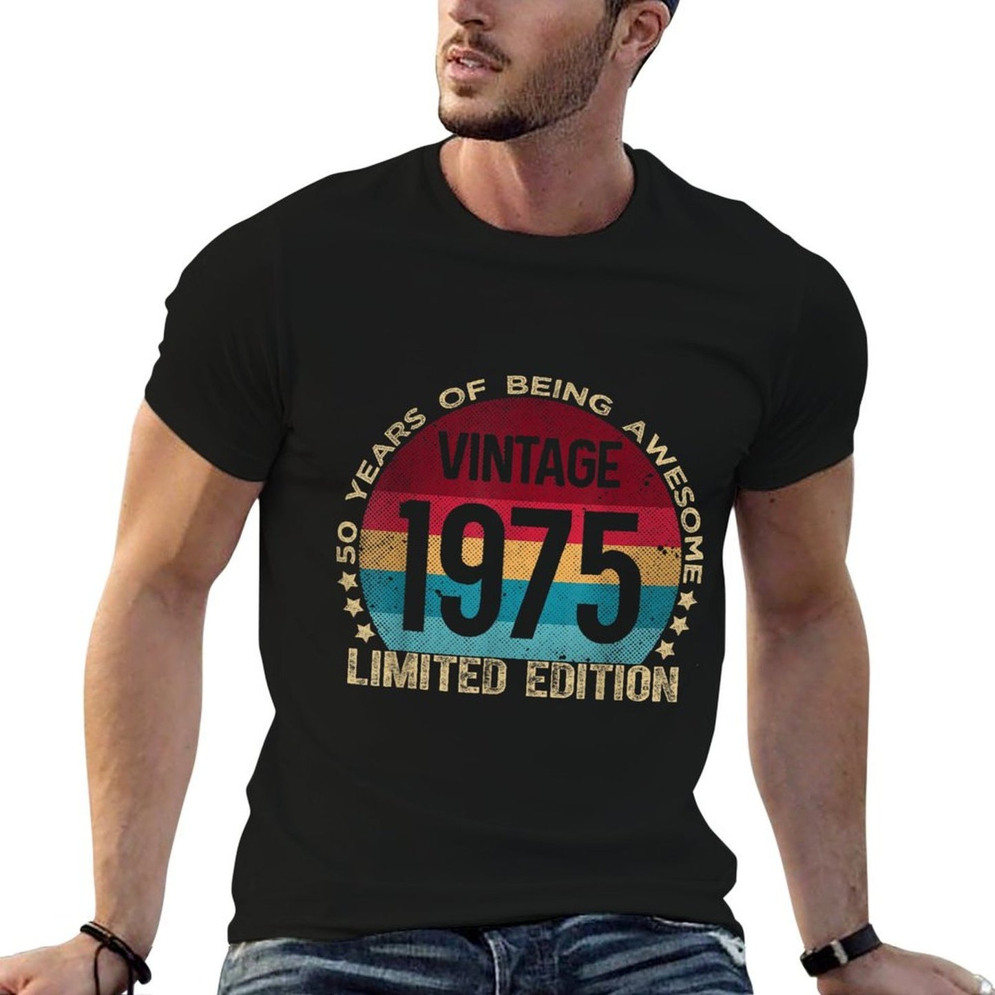 50 Year Old Gifts Vintage 1975 Limited Edition 50th Birthday  Vintage-inspired T-Shirt