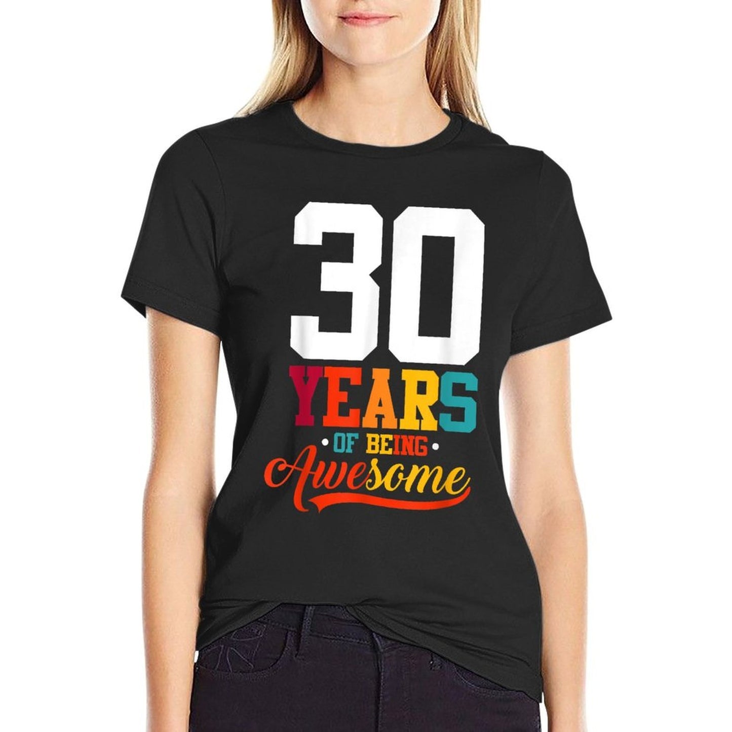 30 Years Of Being Awesome Gifts 30 Years Old 30th Birthday  Stretchy T-Shirt