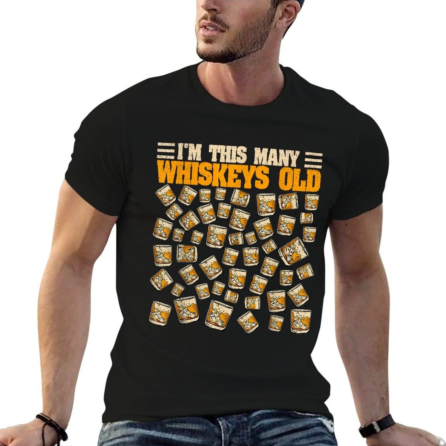 50 Years Old Whiskey Drinker Bourbon 50th Birthday Whiskey Comfortable T-Shirt