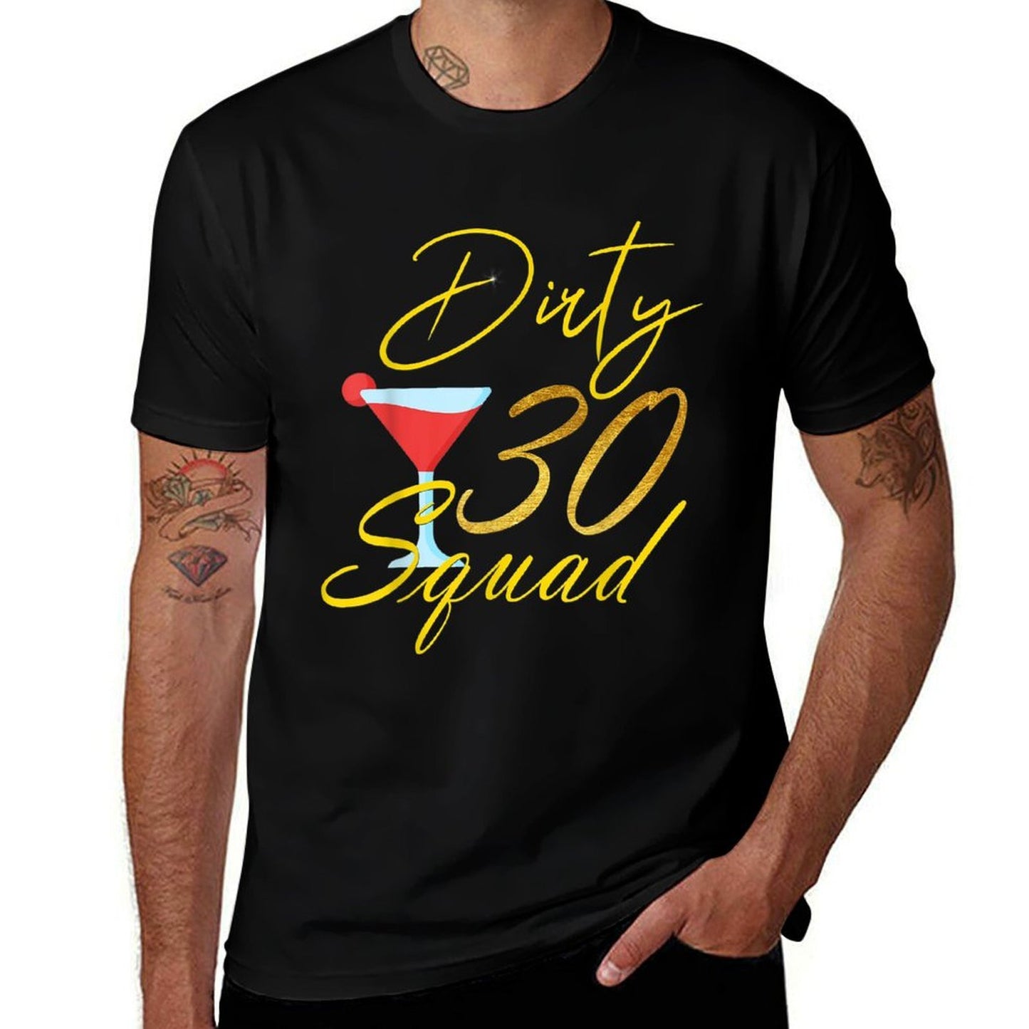 30th Birthday Bestie Dirty Thirty Squad 30 Birthday Squad  Graphic-printed T-Shirt