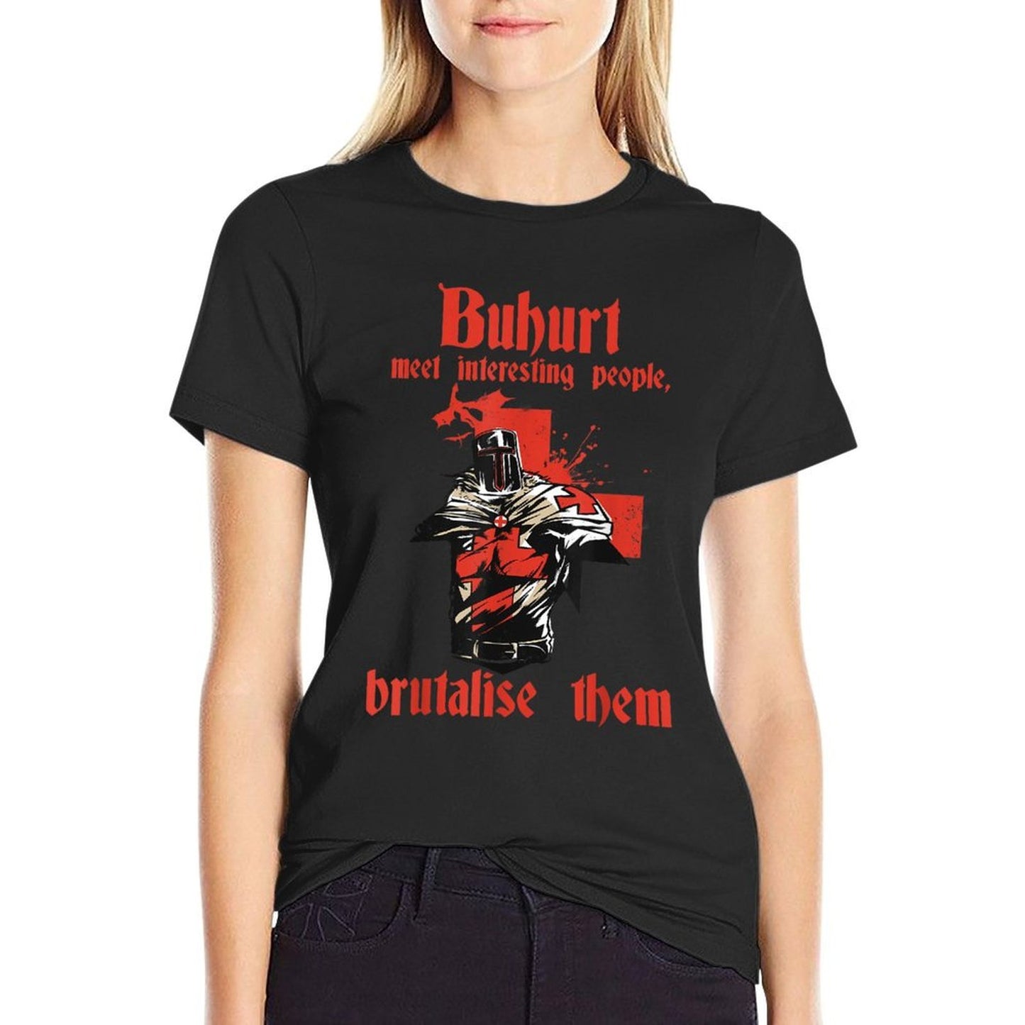 Vintage Buhurt Hobby Knight Outfit Buhurt Tournament  Graphic-printed T-Shirt