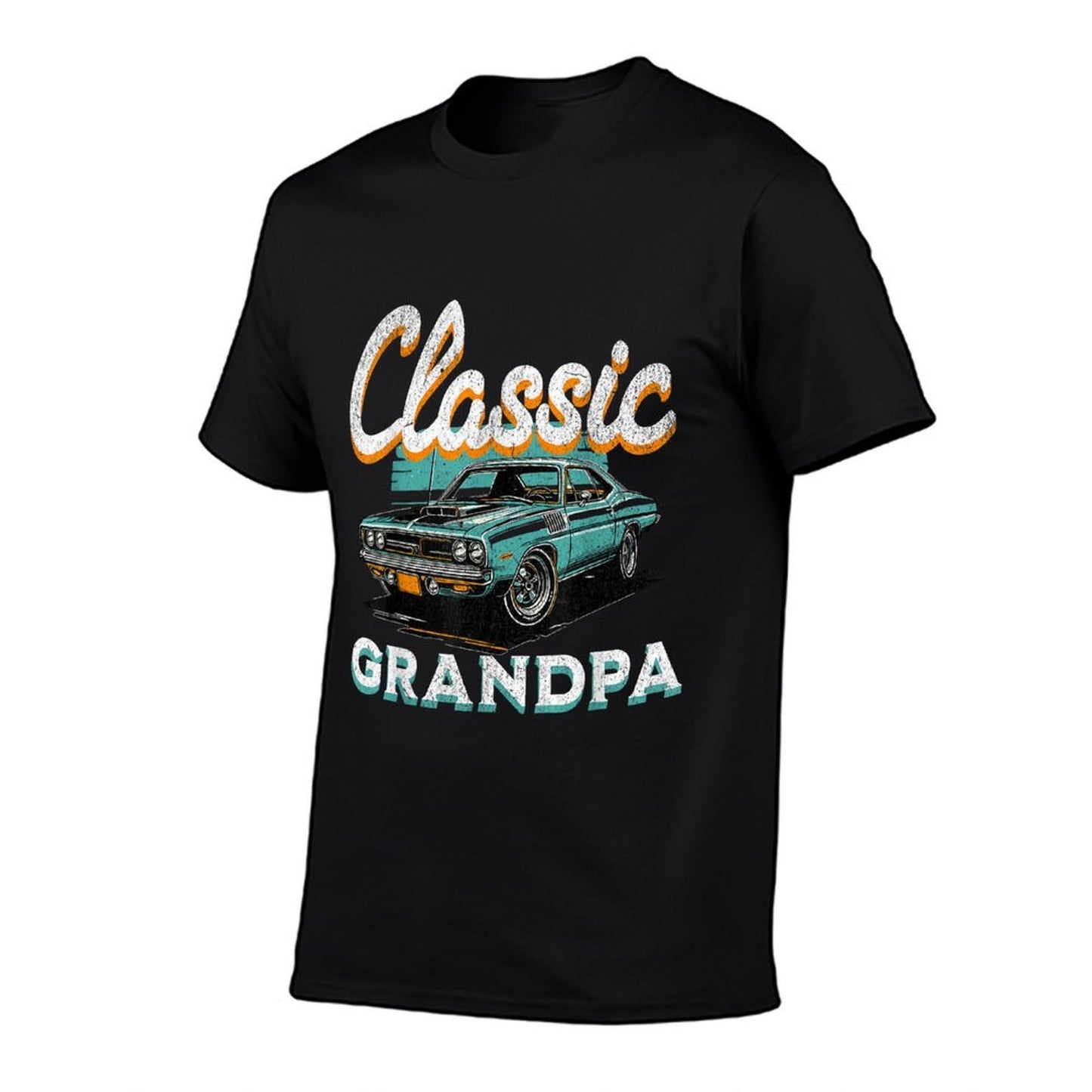 Vintage Funny Grandpa Classic Car Graphic Fathers Day  Affordable Price T-Shirt