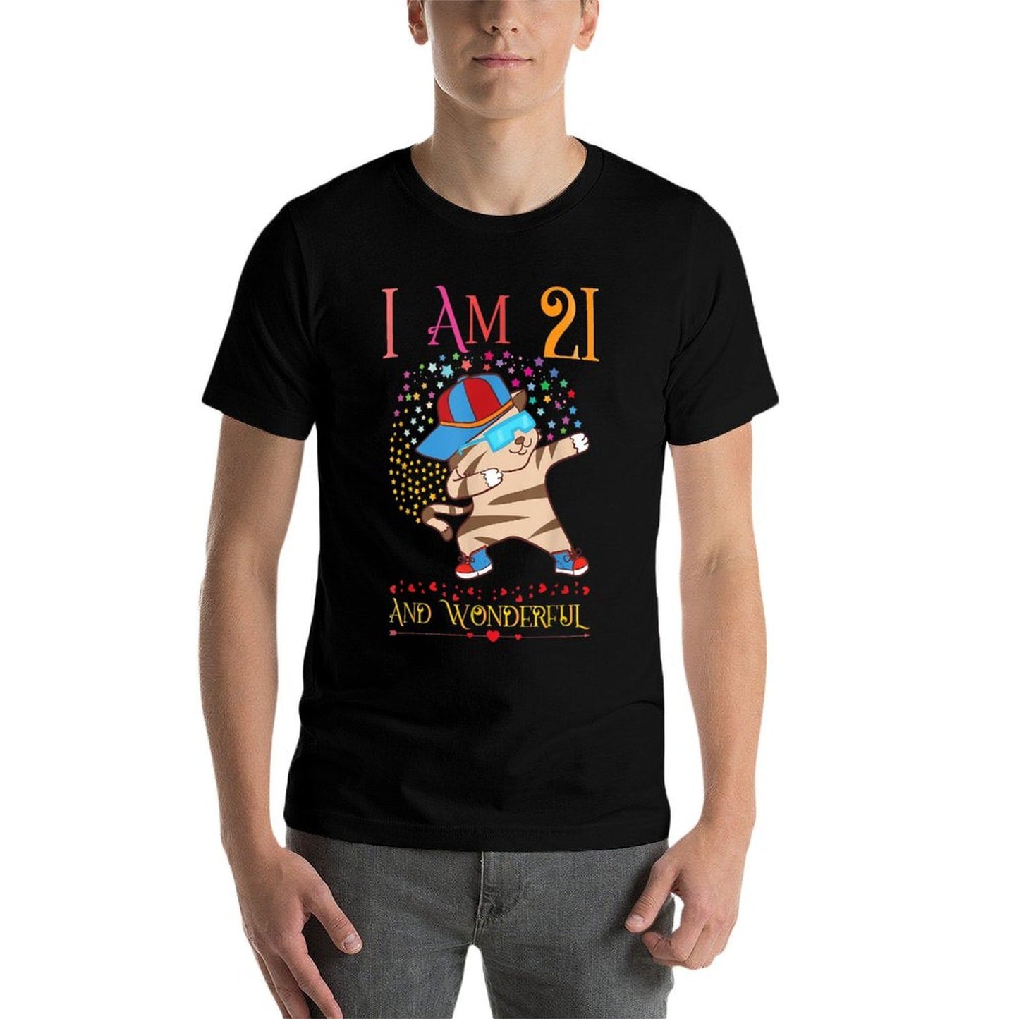21st Birthday 21 Years Old Gifts for Him Her 21st Birthday  Polyester Blend T-Shirt