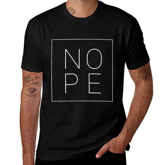 Womens Nope Graphic Sarcastic  Eco-friendly Material T-Shirt