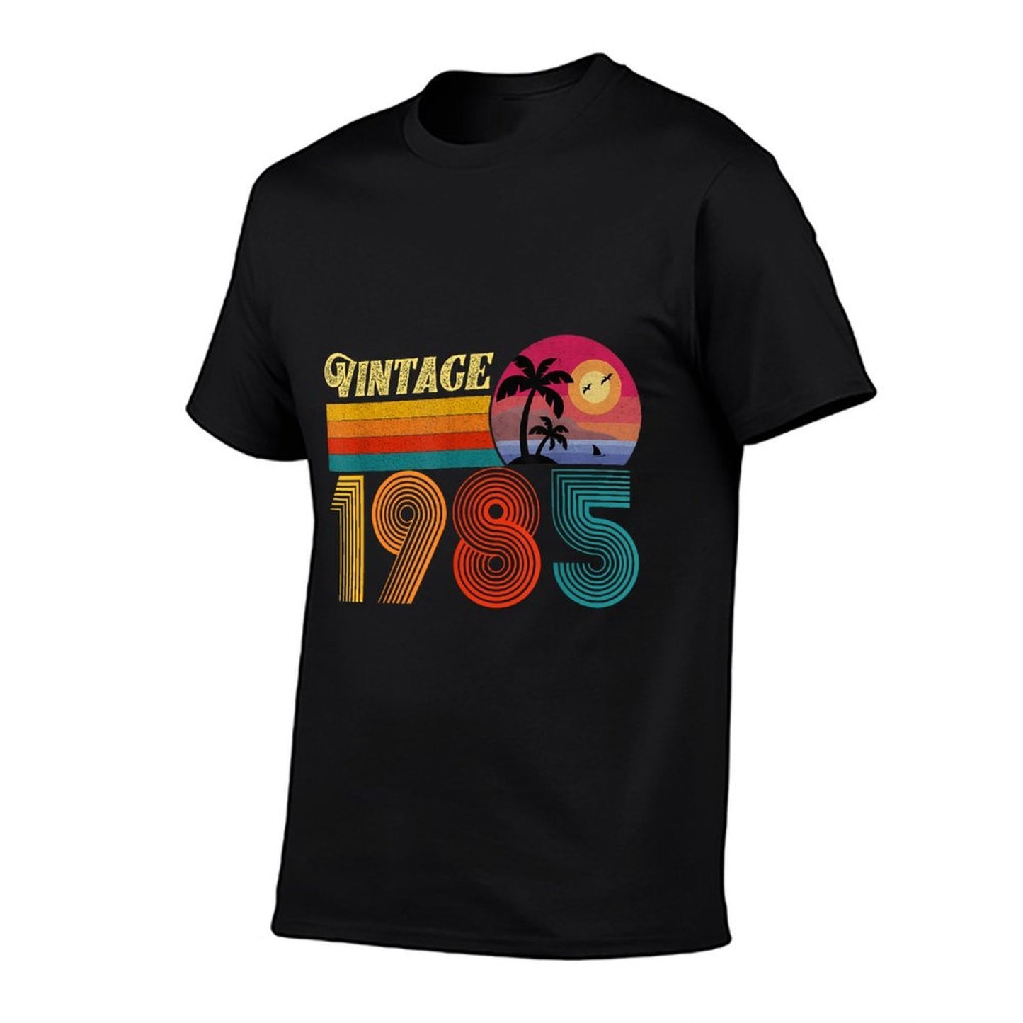 40th Birthday Gift 40 Years Old Men Women Retro Vintage 1985  Rolled Sleeves T-Shirt