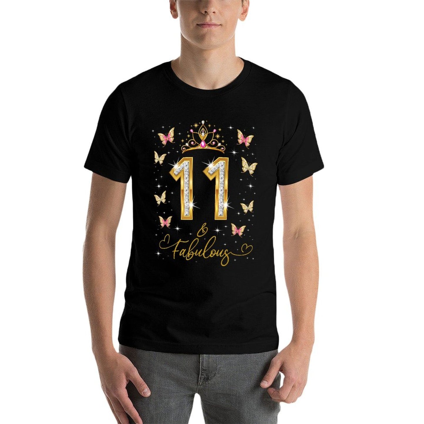 11 And Fabulous, 11 Years Old Girls, 11th Birthday Queen  Quick-drying T-Shirt